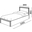 Кровать с подъемным механизмом, модуль №22 